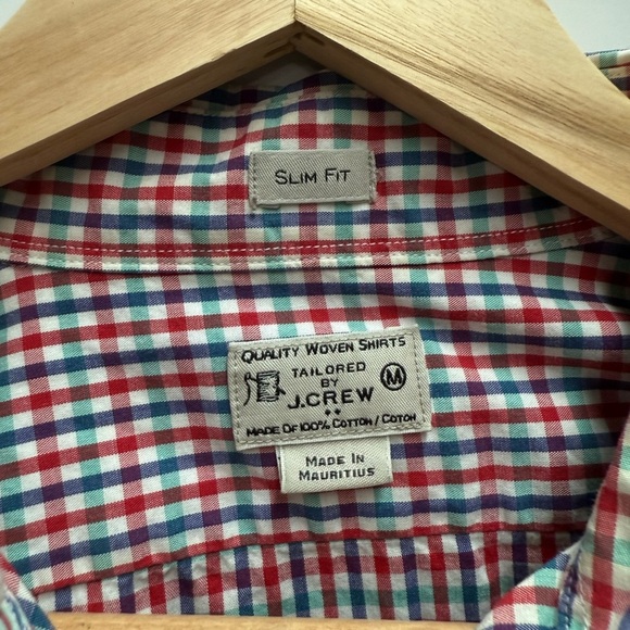 J. Crew Red and Blue Plaid Shirt - Picture 2 of 3